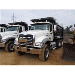2014 MACK GU713 TRI-AXLE DUMP, S/N 1M2AX09C1EM021061, MACK MP8-425M ENG, 10 SPD TRANS, 44K REARS, 18