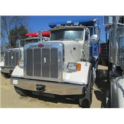 2013 PETERBILT 367 TRI-AXLE DUMP, S/N 1NPTL40X6DD182092, CUMMINS ISX 450 HP ENG, ALLISON A/T, 46K RE
