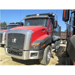 2014 CAT CT660S TRI-AXLE DUMP, S/N 1HTJGTKT6EJ483412, 475HP CAT CT13 DIESEL ENG, CAT CX31 6 SPD A/T,