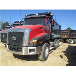 2014 CAT CT660S TRI-AXLE DUMP, S/N 1HTJGTKT4EJ83411, 475 HP CAT CT13 DIESEL ENG, CAT CX31 6 SPD A/T,