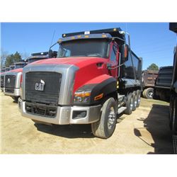 2014 CAT CT660S TRI-AXLE DUMP, S/N 1HTJGTKT6EJ483409, 475HP CAT CT13 DIESEL ENG, CAT CX31 6 SPD A/T,