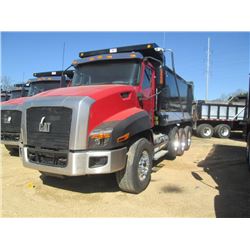2014 CAT CT660S TRI-AXLE DUMP, S/N 1HTJGTKT0EJ483406, 475 HP CAT CT13 DIESEL ENG, CAT CX31 6 SPD A/T