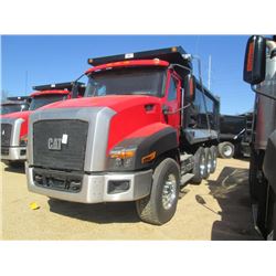 2013 CAT CT660 TRI-AXLE DUMP, S/N 1HTJGTKT9DJ174905, 430 HP CAT CT13 ENGINE, CX31 CAT A/T, 46K REARS