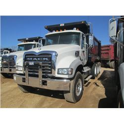 2013 MACK GU713 TRI-AXLE DUMP, S/N 1M2AX09C0DM017307, 425 HP MACK MP8 DIESEL ENG, ALLISON A /T, 44K 