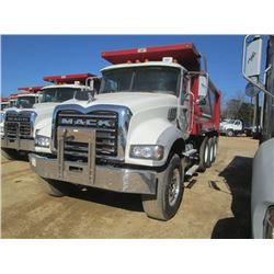 2012 MACK GU713 TRI-AXLE DUMP, S/N 1M2AX04C2CM011546, MACK MP7-405M ENGINE, ALLISON TRANS, 44K RERS,