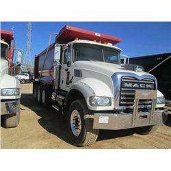 2012 MACK GU713 TRI-AXLE DUMP, S/N 1M2AX04C0CM011545, MACK MP7-405M ENGINE, ALLISON A/T, 44K REARS, 