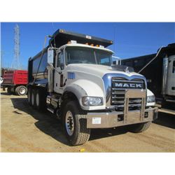 2011 MACK GU713 TRI-AXLE DUMP, S/N 1M2AX09C2BM010209, 425 HP MACK MP8 DIESEL ENG, ALLISON A/T, 44K R