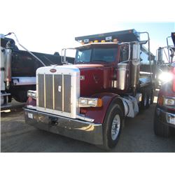 2006 PETERBILT 378 TRI-AXLE DUMP, S/N 1NPFLBTX06N637335, 475HP CAT C15 ENG, 8LL TRANS, 46K REARS, 20