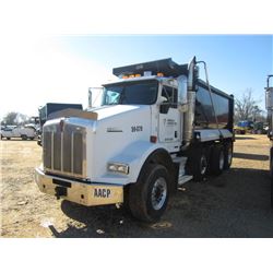 2007 KENWORTH T800 TRI-AXLE DUMP, S/N 1NKDXBTX97J177408, 475 HP CAT C15 DIESEL ENG, 8LL TRANS, 46K R