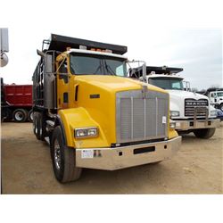 2000 KENWORTH TRI-AXLE DUMP, S/N 1NKDLB0X0YJ843251, CAT 3406E ENGINE, 10 SPD TRANS, 46K REARS, 20K F