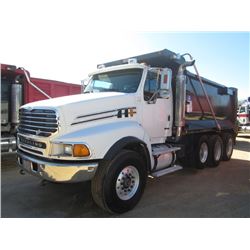 2007 STERLING TRI-AXLE DUMP, S/N 2F2HAZDE27AY61529, CAT C13 ENG, 8LL TRANS, 46K REARS, 20K FRONT, EN