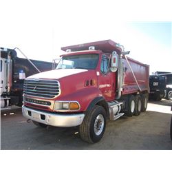 2007 STERLING TRI-AXLE DUMP, S/N 2FZHAZDE07AY06447, CAT DIESEL ENG, 8LL TRANS, 46K REARS, 20K FRONT,