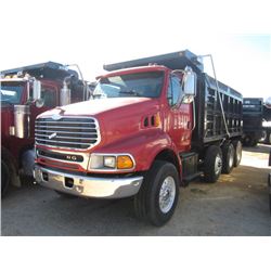 2004 STERLING TRI-AXLE DUMP, S/N 2FZMAZCV64AN14054, 460HP MERCEDES BENZ DIESEL ENG, 8LL TRANS, 46K R