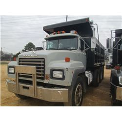 1995 MACK RD688S TRI-AXLE DUMP, S/N 1M2P267C5SM021574, MACK DIESEL ENGINE, 8 SPD TRANS, 44K REARS, 1