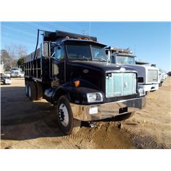 2000 PETERBILT 330 T/A DUMP, S/N 1NPNLD9X4YS524524, CAT DIESEL ENG, 8LL TRANS, 40K REARS, 14,800K FR