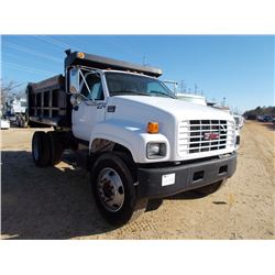 1999 GMC C6500 S/A DUMP, S/N 1GDJ6H1D1XJ853218, V8 GAS, A/T, 17,850K REARS, 8,100K FRONT, 11' GODWIN