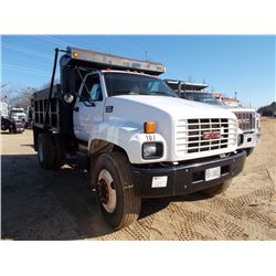 2000 GMC C8500 S/A DUMP, S/N 1GDP7H1CAYJ507373, GM DIESEL ENG, A /T, 23K REARS, 12K FRONT, 10' STEEL