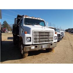 1987 INTERNATIONAL 2375 S/A DUMP, S/N 1HSZDGGN8HH529593, DIESEL ENG, 9 SPD TRANS, 20K REARS, 12K FRO
