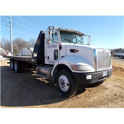 2005 PETERBILT 335 T/A ROLLBACK TRUCK, S/N 2NPLLZ9X75M871215, CUMMINS DIESEL, 10 SPD TRANS, 40K REAR
