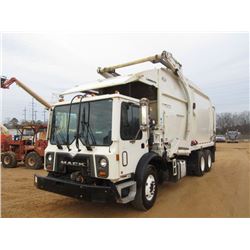 2014 MACK MRU FRONT LOAD T/A SANITATION TRUCK, S/N 1M2AV04C9EM011696, MACK MP7-345 DIESEL ENG, ALLIS