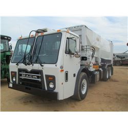 2014 MACK LEU613 T/A AUTOMATED SIDE LOADER, S/N 1M2AU02C8EM008701, MP7 325M MACK DIESEL ENG, ALLISON