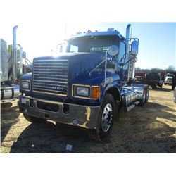 2014 MACK CHU613 T/A TRUCK TRACTOR, S/N 1M1AN07Y9EM016781, MACK MP8-505C ENG, 18 SPD TRANS, 46K REAR