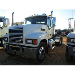 2012 MACK CHU613 T/A TRUCK TRACTOR, S/N 1M1AN07Y2CM011502, 505HP MP8 MACK DIESEL ENG, 18 SPD TRANS, 