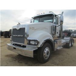 2012 MACK TITAN TD713 T/A TRUCK TRACTOR, S/N 1M1BD01Y2CM001391, 525HP MACK MP10 ENG, 10 SPD TRANS, 4