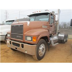 2013 MACK CHU613 T/A TRUCK TRACTOR, S/N 1M1AN07Y9DM013362, MACK MP8-505C ENG, 18 SPD TRANS, 38K REAR