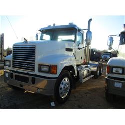 2013 MACK CHU613 T/A TRUCK TRACTOR, S/N 1M1AN07Y7DM012369, MACK MP8-445C ENGINE, 10 SPD TRANS, 40K R