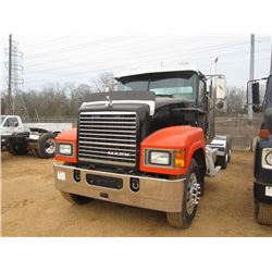 2012 MACK CHU613 T/A TRUCK TRACTOR, S/N 1M1AN07Y6CM010143, MACK MP8-505C ENG, 18 SPD TRANS, 38K REAR