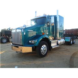 2011 KENWORTH T800 T/A TRUCK TRACTOR, S/N 1XKDDP9X3BJ285440, 455 HP PACCAR ENG, 10 SPD TRANS, 40K RE