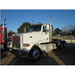 2007 PETERBILT 378 T/A TRUCK TRACTOR, S/N 1XPFDU9X87N734595, CAT C-13 ENG, 10 SPD TRANS, 40K REARS, 