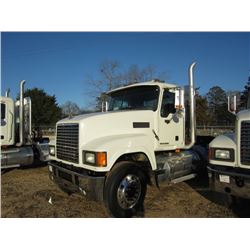 2008 MACK CHU613 T/A TRUCK TRACTOR, S/N 1M1AN07Y78N002408, 485C MACK DIESEL ENG, 10 SPD TRANS, 38K R