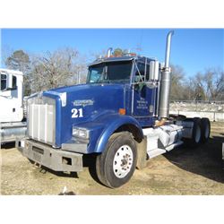 1997 KENWORTH T800 T/A TRUCK TRACTOR, S/N 1XKDDB9X6VJ740126, 475HP CAT 3406R DIESEL ENG, 10 SPD TRAN