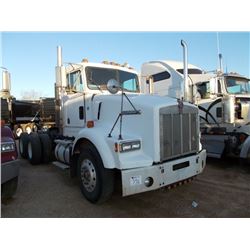 1992 KENWORTH T800 T/A TRUCK TRACTOR, S/N 1XKDD58X2NJ560871, CUMMINS DIESEL ENG, 10 SPD TRANS, 295/7