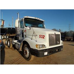 2002 INTERNATIONAL 9200 SBA 6X4 T/A TRUCK TRACTOR, S/N 3HSCEAHR62N033044, CUMMINS ISM DIESEL ENG, 10