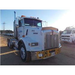 1990 KENWORTH T800 T/A TRUCK TRACTOR, S/N 1XKDDA9X8LJ5546060, CAT DIESEL ENG, FULLER MANUAL TRANS, 4