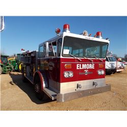 1975 AMERICAN LA FRANCE PUMPER FIRE TRUCK, S/N P174319, DETROIT DIESEL ENG, A/T, HALE 1,500 GPM PUMP