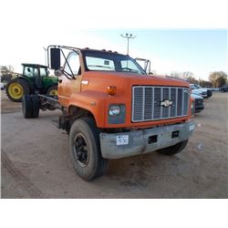 1990 CHEVROLET KODIAK CAB & CHASSIS, S/N 1GBM7H1J9LJ202891, CAT DIESEL ENG, A/T, AIR BRAKES, 10.00R2