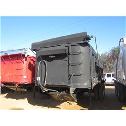 PALMER 22' T/A DUMP TRAILER, S/N 1P922HS25RA003487, HYBRID CENTER POINT SUSPENSION, ELECTRIC TARP, A