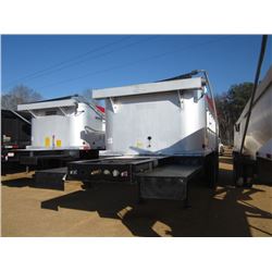 2006 MONTONE TRI-AXLE 26' DUMP TRAILER, S/NM 1M9SD30316S567854, ALU, BOX, 10' FLORIDA NECK, HUTCH SU