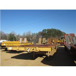 HOMEMADE T/A 35 TON LOWBOY, S/N AL96HM00600809158, 9' WIDE, 8' TOP DECK, 5' MOTOR GRADER RAMPS, 32' 