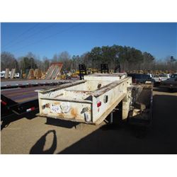 DETACHABLE GB LOWBOY T/A TRAILER, S/N , 23' LOAD DECK, OUTRIGGERS, MANUAL RAMPS, GAS PONY ENG, 11R17