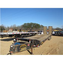 SHOP BUILT 35 TON 102" X 38' TRI-AXLE EQUIPMENT TRAILER, S/N , 5' DOVETAIL, 8' HYD RAMPS, 215/75R17.