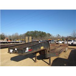 ALABAMA 35 TON T/A LOWBOY TRAILER, S/N 1-63180, 23' DECK, 4' BEAVERTAIL, FLIP UP RAMPS