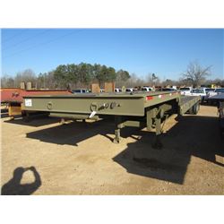 2014 DYNAWELD T/A 40 TON DROP DECK FLATBED TRAILER, S/N 5JYDF4820FE105390, 8' WIDE, 10' 6" TOP DECK,