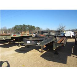 HOMEMADE T/A LOWBOY TRAILER, S/N 3047-75, 8' WIDE, 13' LOAD DECK, 10' REAR DECK, 8.25X15 TIRES (BILL