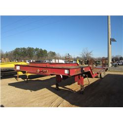 40' LOWBOY T/A TRAILER, S/N , 3' DOVETAIL, MANUAL RAMPS, 10.00-15 TIRES