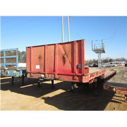 1982 GREAT DANE 42' STEP DECK T/A TRAILER, S/N 1GRDN8A29CM003804, 235/75R17.5 TIRES